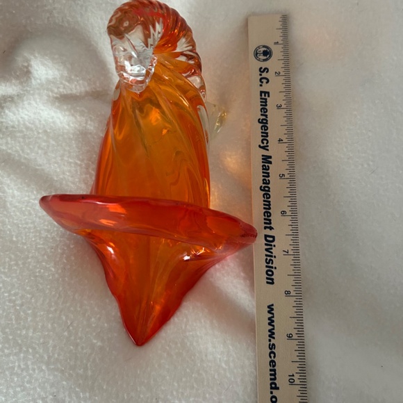 Art Glass Cornucopia/Horn of Plenty MCM 1950s - Picture 7 of 7